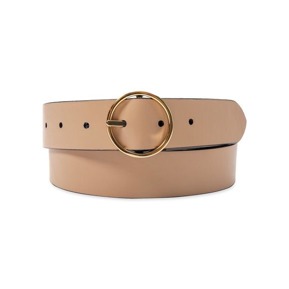 Women\'s Two-in-one Reversible Dress Belt, Navy/natural, X-large